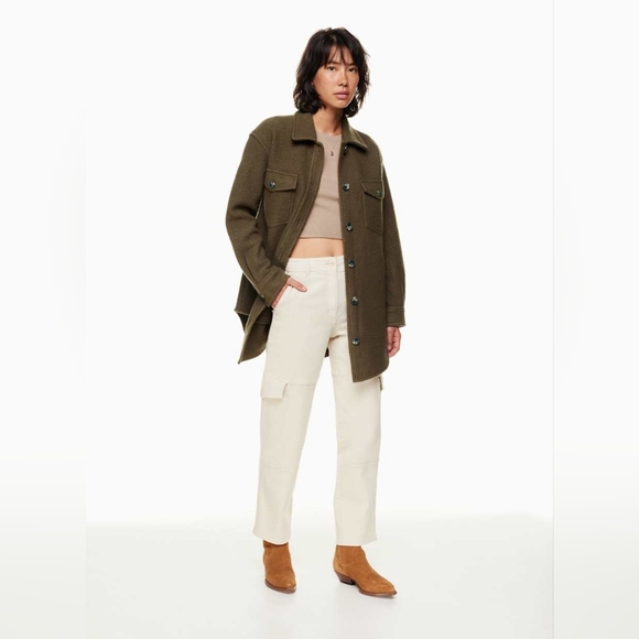 [XL] NWT Wilfred Free Ganna Shirt Jacket in Yellow - Picture 8 of 12